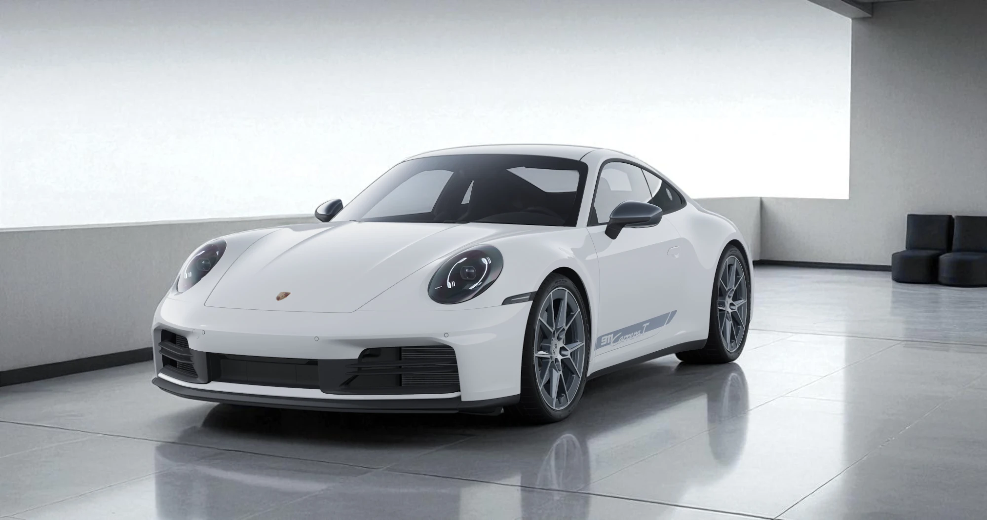 Porsche 911 Carrera T (992) – Beispielbild Lackschutz / Steinschlagschutz