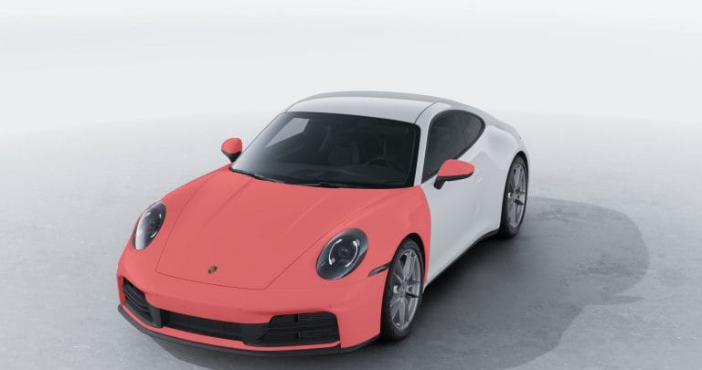 Porsche 911 mit PPF Frontpaket für Stoßfänger, Motorhaube, Kotflügel und Spiegel