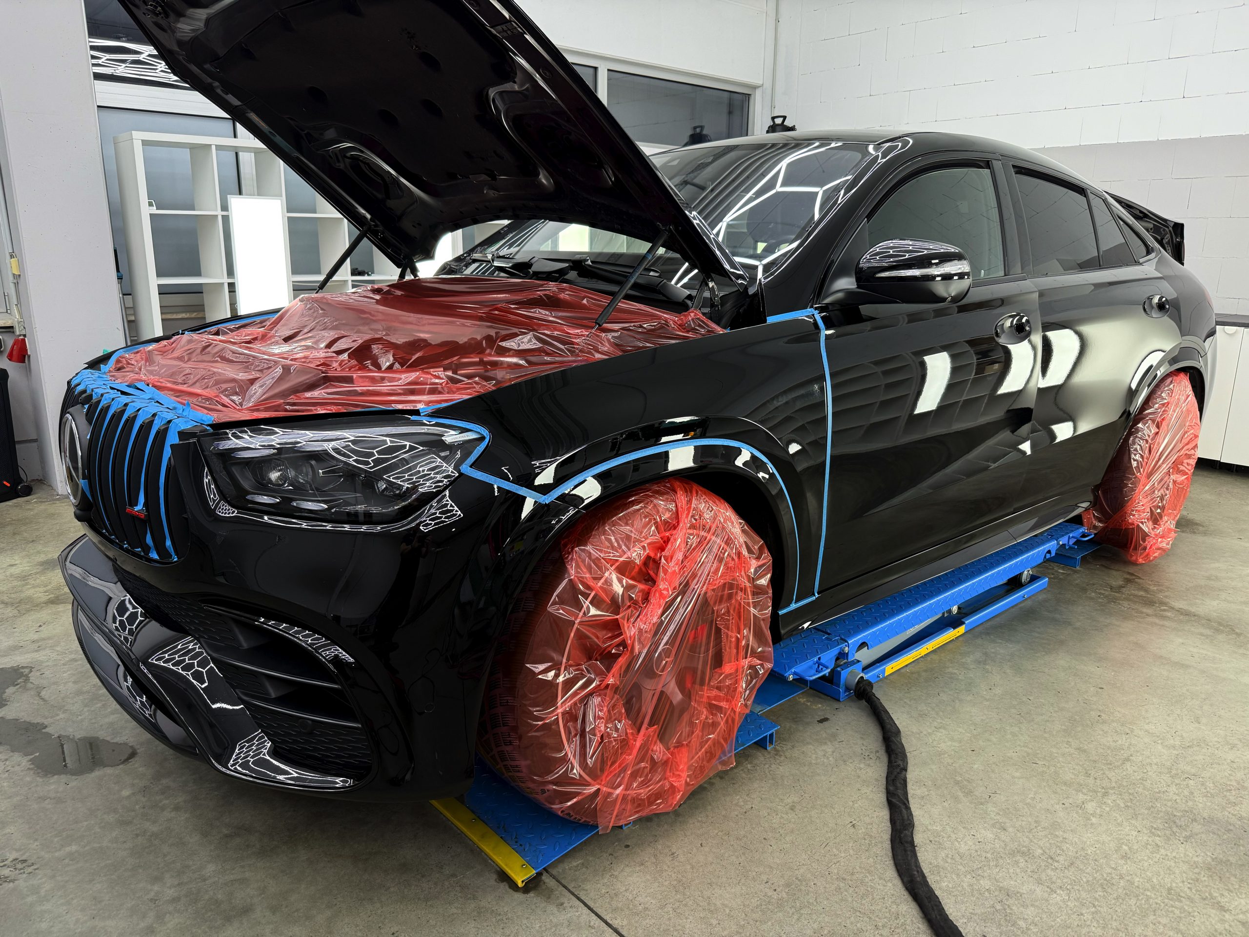 Mercedes-Benz GLE 63 AMG – Abkleben / Arbeitsbereich