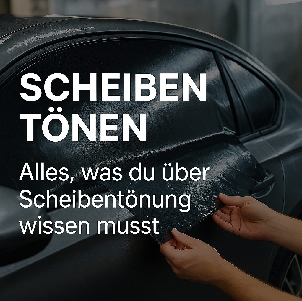 Scheibentönen: seitliche Fahrzeugansicht mit dunkler Tönung der Seitenfenster